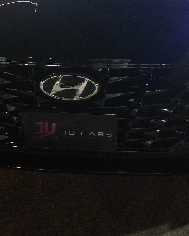 Hyundai Sonata front after a color change from pearl white to gloss black with PPF film at JU Riyadh Center