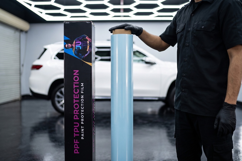 [JU-ST100] ST100 · رول PPF شفاف لماع — 1.52×15م
