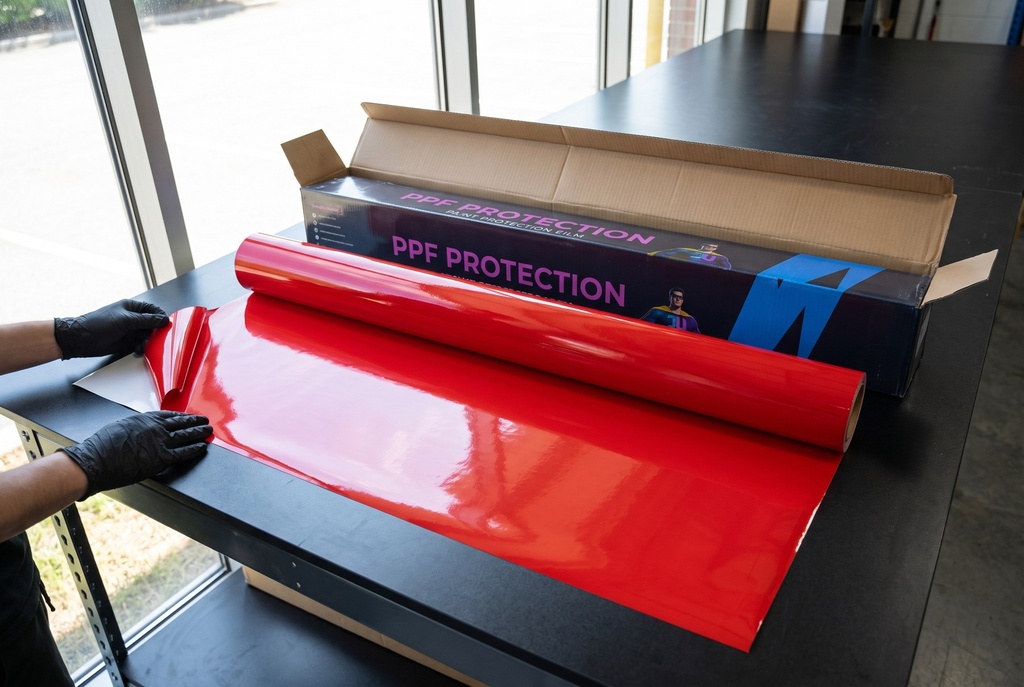 [JU-FT-SCR] FT-SCR · PPF Roll — Scarlet Red — 1.52×15m